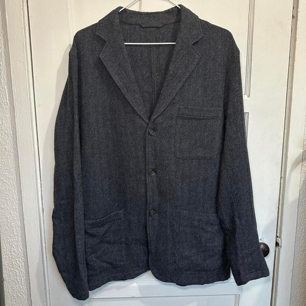 Hartford Wool Herringbone Blazer — Charcoal Gray‎ (EU 50 / M-L)